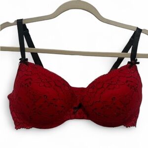 Torrid Curve Red Black Lace Bra